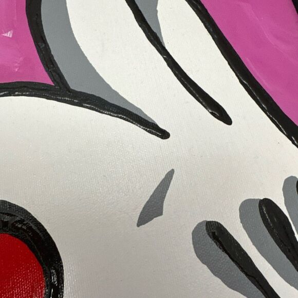 Disney Allison Lefcort You Have My Heart Mickey Hands Painting 17x21 - Picture 5 of 6